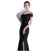 Evening Gown Long Dress Shoulder Dress Long Dress Dinner Slim Dress Wedding