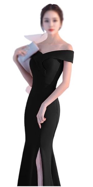 Evening Gown Long Dress Shoulder Dress Long Dress Dinner Slim Dress Wedding
