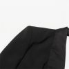 Women Autumn Single Button Backless Full Sleeve Ladies Black Blazer Coat Long Suit Jacket