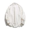 Casual Shirt Fashion Lapel Cotton Long Sleeve Cardigan Breathable Sweat-Wicking Business Workwear Shirt(OneColor,Large)