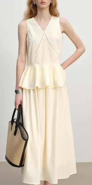 Women's Ruffle Sleeveless Top and Skirt Set 2025 Summer Holiday Dressy Outfits for Summer