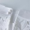 Women Sexy Hollow Out Lace Long Stand Collar Short Sleeve High Waist Elegant Dinner Dress