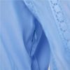 Women's Muslim Wedding Guest Dress Long Sleeve Cotton Lace Embroidery Plain Maxi Bridesmaid Evening Dress