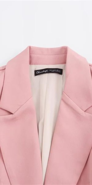 Women's in The Summer of The Single-Breasted Leisure Suit Coat Mini Overskirt Suit