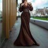 Elegant Women's Slit Floor-Length Wedding Guest Dress - Summer Party Dress for Women