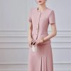 Women's Two-Piece Short-Sleeved Blazer Long Skirt Showing Elegant Temperament