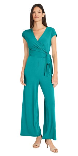 womens Cap Sleeve Matte Jersey Jumpsuit