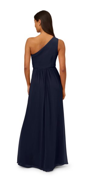 Women's One Shoulder Chiffon Gown