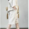 Women's Linen Set - Red Short Sleeve Top & Shorts Breathable Resort Outfit