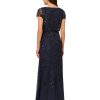 Women's Blouson Beaded Long Dress