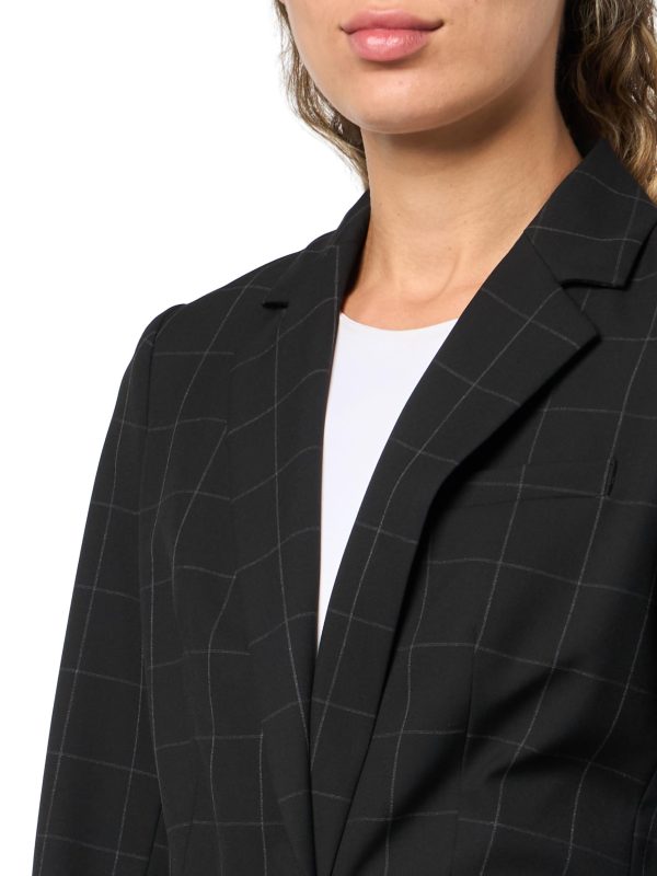 719QyTJvtL.jpg Women's Blazer with Leather Waist Belt