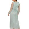 Women's Metallic Mesh Gown