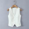 Women's 3-Piece Blazer Suit - Notched Twill Jacket & Bow Waist Pleated Skirt