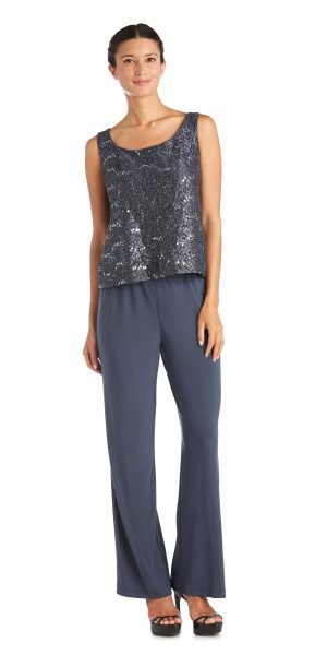 Women's Scallop Lace Duster Pant Set