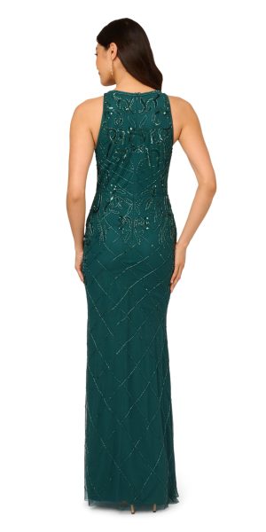 Women's Bead Halter Long Dress