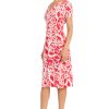Womens V-Neck Cap Sleeve Knee Length-Fitted Bodice with A-line Skirt-Special Occasion Cocktail Dress