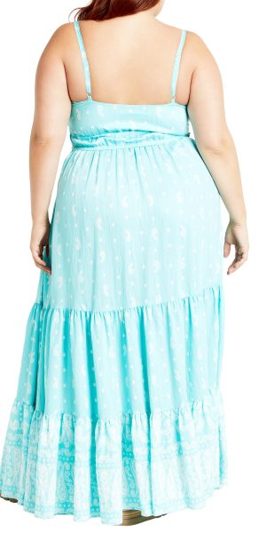 Women's Apparel Women's Plus Size Harlow Border Maxi Dress