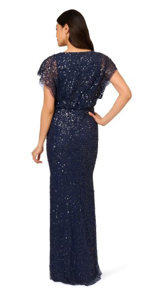 Women's Beaded Mermaid Long Dress