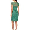 Women's Short Cut Out Beaded Sheath