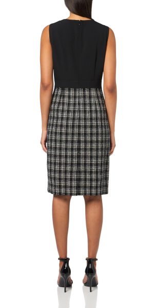 Women's Sheath Dress W Combo Skirt