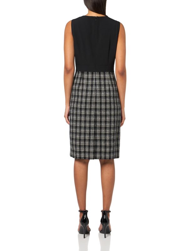 Women's Sheath Dress W Combo Skirt