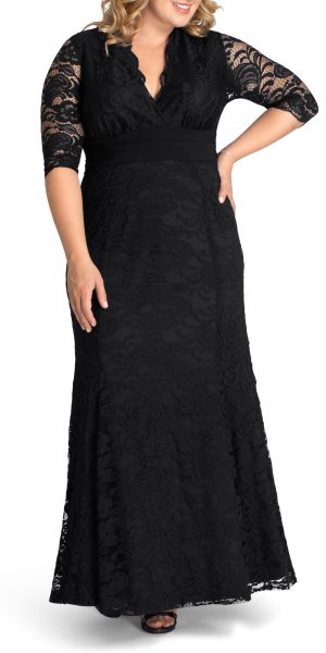 Women's Plus Size Screen Siren Lace Evening Gown