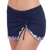 Harmony Navy Ruffle Trim Women’s Swim Skirt Summer Essential