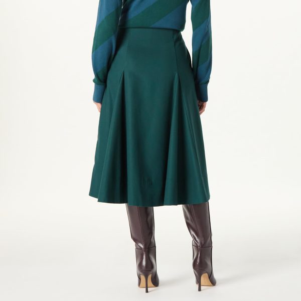 Women's Full Flounce Midi Skirt by @Takkunda