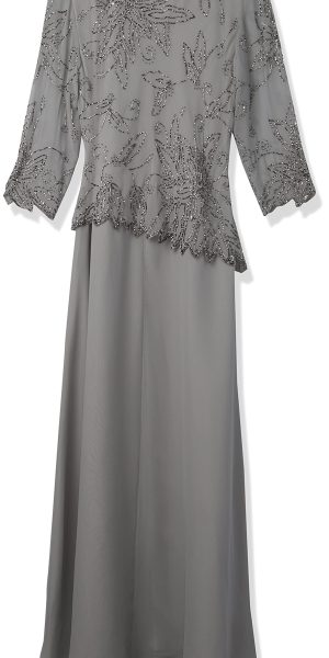 Women's BOAD Neck Asymetrical Beaded Dress