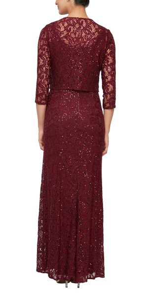 Women's Long Lace Jacket Dress