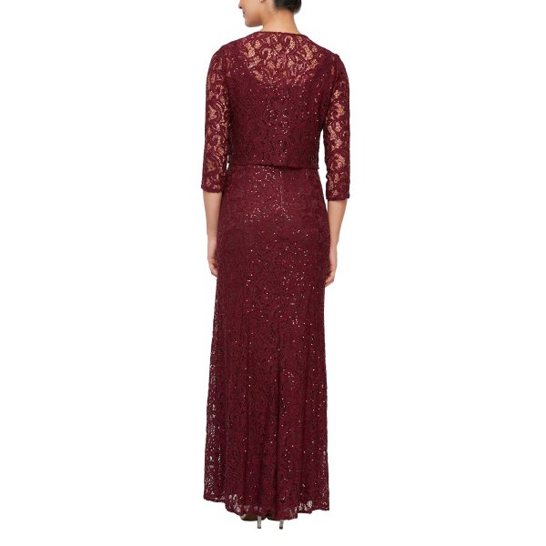 Women's Long Lace Jacket Dress