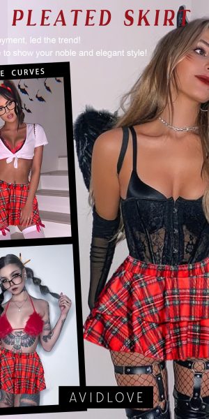 Womens Pleated Mini Skirt Solid Ruffle Lingerie Skirts Layered Y2K Plaid Outfit for Schoolgirl Role Play XS-4XL