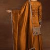 Women's Silk Blend Embroidery Anarkali Kurta Pant Set with Dupatta Salwar Suit Set for Women