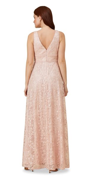 Women's Sequin Guipure Gown