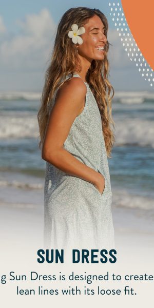 Sun Dress Long - Loose Fit Casual Wear, Fun for Beach and Travel