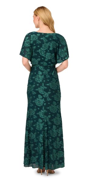 Women's Burnout Velvet Gown