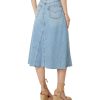 Women's Hr A-line Deconstructed Midi Skirt