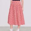 Gingham Long Skirts for Women Maxi Plaid Skirt A Line High Waist Summer Skirts Casual Trendy 2025