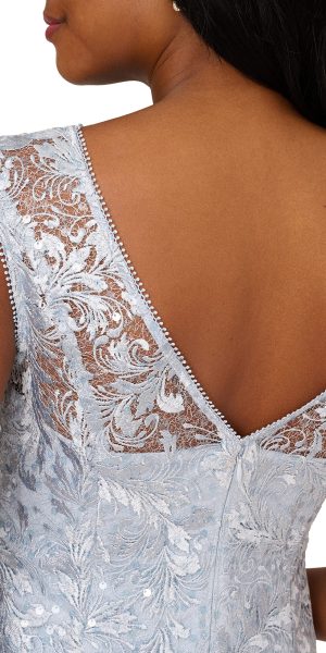 Women's Embroidered Midi Cocktail Dress